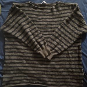 Striped Green and Black Sweater